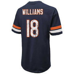 Caleb Williams Chicago Bears Majestic Threads Name & Number Oversize Fit T-Shirt Navy