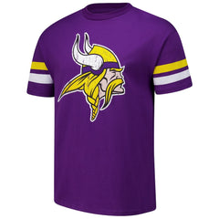 J.J. McCarthy Minnesota Vikings Majestic Threads Name & Number Oversized Fit T-Shirt Purple