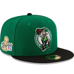 Boston Celtics 2024 NBA Finals Champions Side Patch 59FIFTY Fitted Hat Kelly Green/Black | New Era outlet