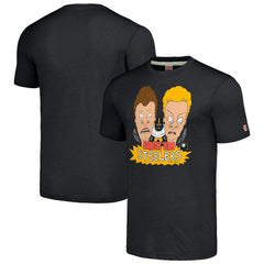 Pittsburgh Steelers NFL x Homage x Beavis and Butt-Head Unisex Tri-Blend T-Shirt – Charcoal