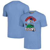 Tennessee Titans NFL x Homage x Beavis and Butt-Head Unisex Tri-Blend T-Shirt – Light Blue