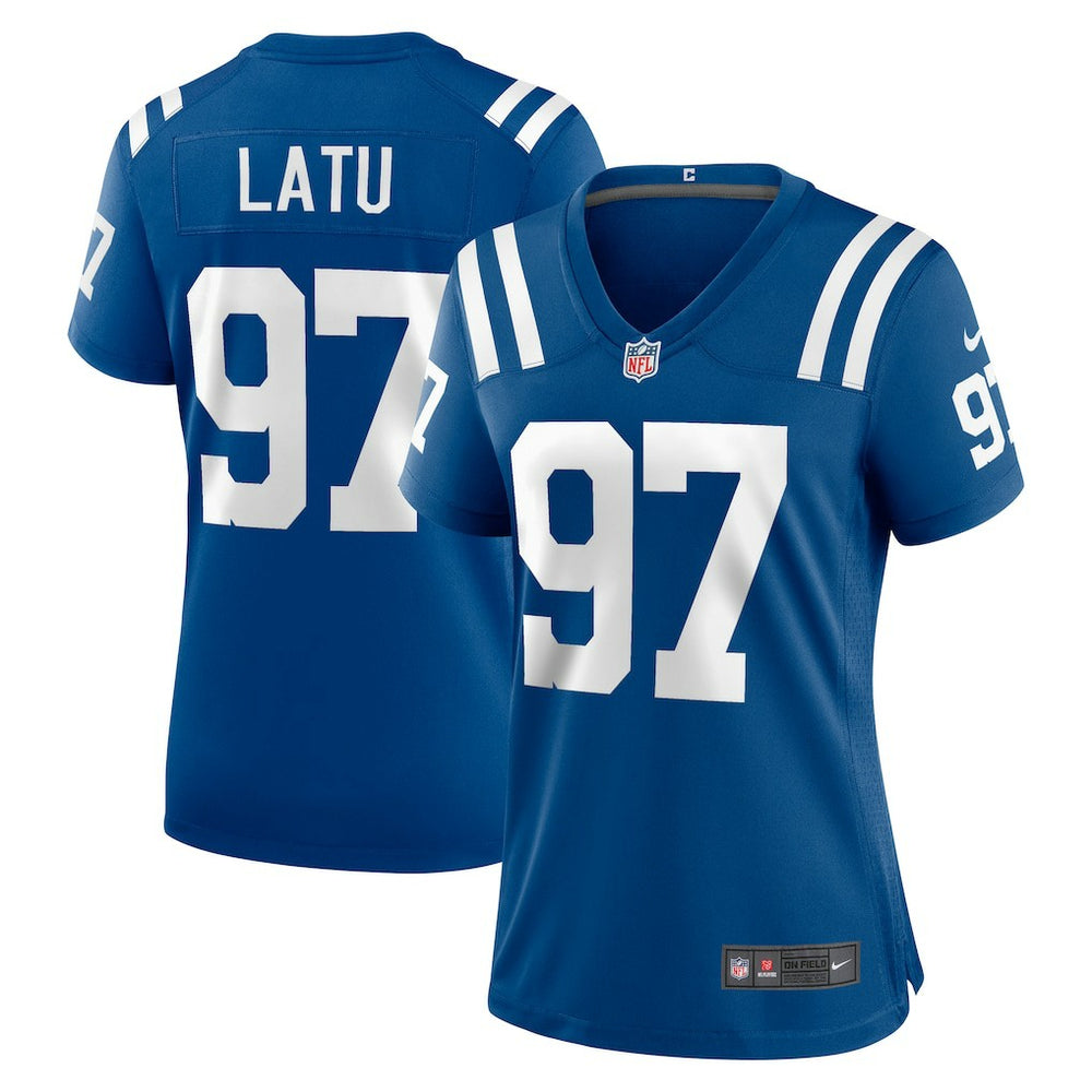 Nike Laiatu Latu Indianapolis Colts Women's Game Jersey Royal