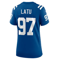 Nike Laiatu Latu Indianapolis Colts Women's Game Jersey Royal