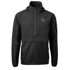 New York Jets Cutter & Buck Helmet Charter Eco Recycled Half-Zip Anorak Jacket Black