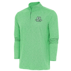 Boston Celtics Antigua 2024 NBA Finals Champions Hunk Quarter-Zip Pullover Top Heather Kelly Green