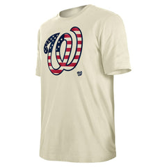 Washington Nationals New Era Americana Flag Fill T-Shirt - Cream - New Era Sale