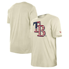Tampa Bay Rays New Era Americana Flag Fill T-Shirt - Cream - New Era Online