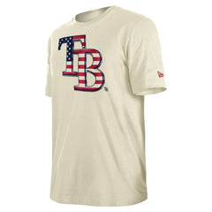 Tampa Bay Rays New Era Americana Flag Fill T-Shirt - Cream - New Era Online