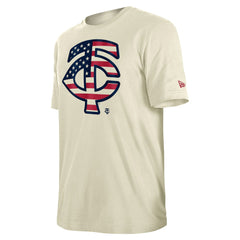 Minnesota Twins New Era Americana Flag Fill T-Shirt - Cream - New Era Online