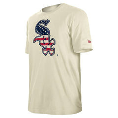 Chicago White Sox New Era Americana Flag Fill T-Shirt - Cream - New Era on Sale