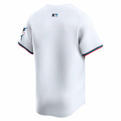 Miami Marlins Nike Home Limited Jersey - White - Nike Sale
