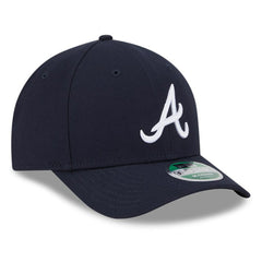 Atlanta Braves New Era Player Replica 9FORTY Adjustable Hat - Navy - New Era Lifestyle