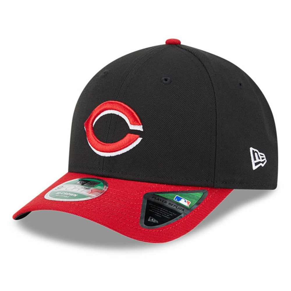 Cincinnati Reds New Era Player Replica 9FORTY Adjustable Hat - Black/Red - New Era Discount