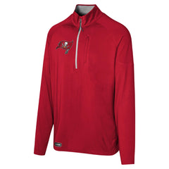 Tampa Bay Buccaneers Grind Iron Quarter-Zip Top Red