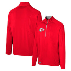 Kansas City Chiefs Grind Iron Quarter-Zip Top Red