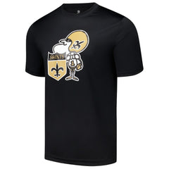 New Orleans Saints Stadium Retro T-Shirt Black