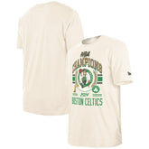 Boston Celtics 2024 NBA Finals Champions Victory Chrome T-Shirt Cream | New Era Near Me