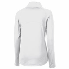 Cleveland Guardians Cutter & Buck Women's Adapt Eco Knit Stretch Recycled Half-Zip DryTec Top - White - MLB Discount