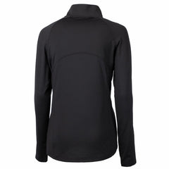 Cleveland Guardians Cutter & Buck Women's Adapt Eco Knit Stretch Recycled Half-Zip DryTec Top - Black - MLB on Sale