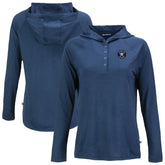 Houston Astros Cutter & Buck Women's Coastline Epic Comfort Eco Recycled Raglan Long Sleeve Hoodie T-Shirt - Navy - MLB Online