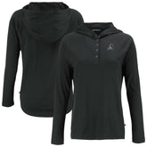 Arizona Diamondbacks Cutter & Buck Women's Coastline Epic Comfort Eco Recycled Raglan Long Sleeve Hoodie T-Shirt - Black - MLB on Sale