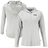Atlanta Braves Cutter & Buck Women's Coastline Epic Comfort Eco Recycled Raglan Long Sleeve Hoodie T-Shirt - Gray - MLB Online