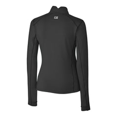 Minnesota Twins Cutter & Buck Women's Traverse Stretch Quarter-Zip Pullover Top - Black - MLB Discount