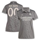 Real Madrid Originals Women's 2024/25 Third Replica Custom Jersey Charcoal - Adidas for sale