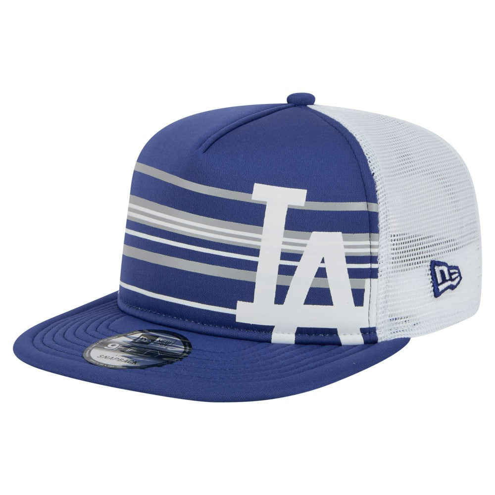 Los Angeles Dodgers New Era 9FIFTY A-Frame Trucker Snapback Hat - Royal - New Era Lifestyle