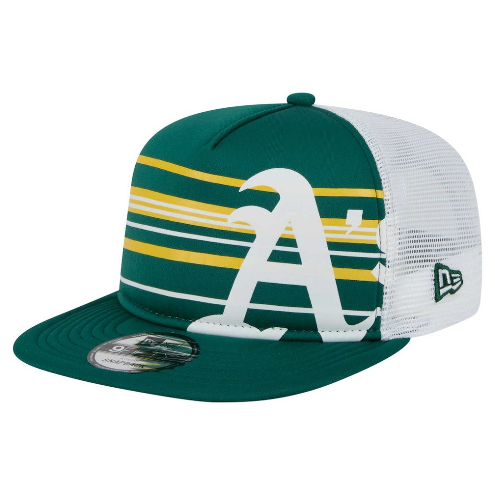 Athletics New Era 9FIFTY A-Frame Trucker Snapback Hat - Green - New Era Discount