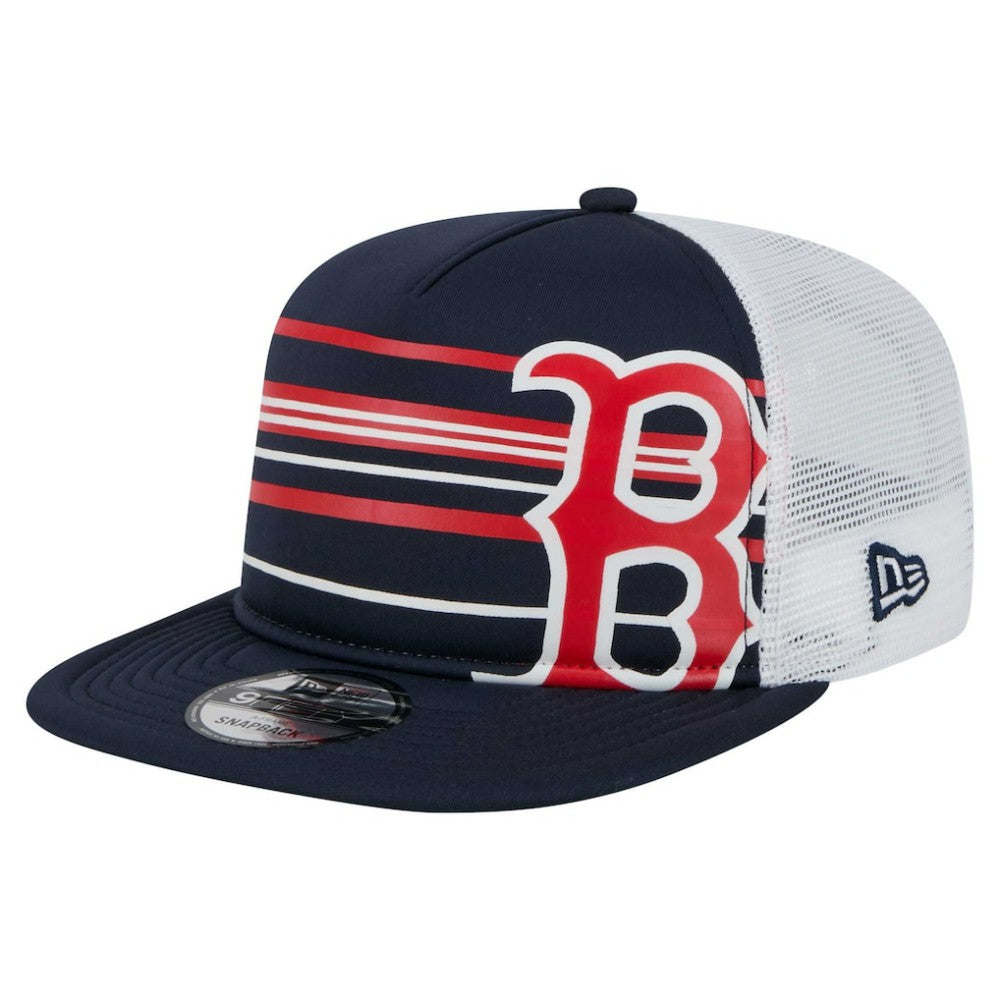 Boston Red Sox New Era 9FIFTY A-Frame Trucker Snapback Hat - Navy - New Era on Sale