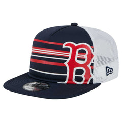 Boston Red Sox New Era 9FIFTY A-Frame Trucker Snapback Hat - Navy - New Era on Sale