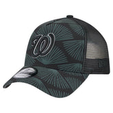 Washington Nationals New Era 9FORTY A-Frame Trucker Adjustable Hat - Black - New Era Online