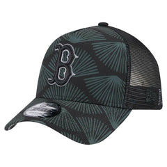 Boston Red Sox New Era 9FORTY A-Frame Trucker Adjustable Hat - Black - New Era on Sale