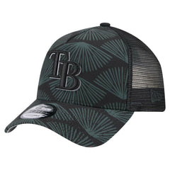 Tampa Bay Rays New Era 9FORTY A-Frame Trucker Adjustable Hat - Black - New Era Online