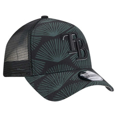 Tampa Bay Rays New Era 9FORTY A-Frame Trucker Adjustable Hat - Black - New Era Online