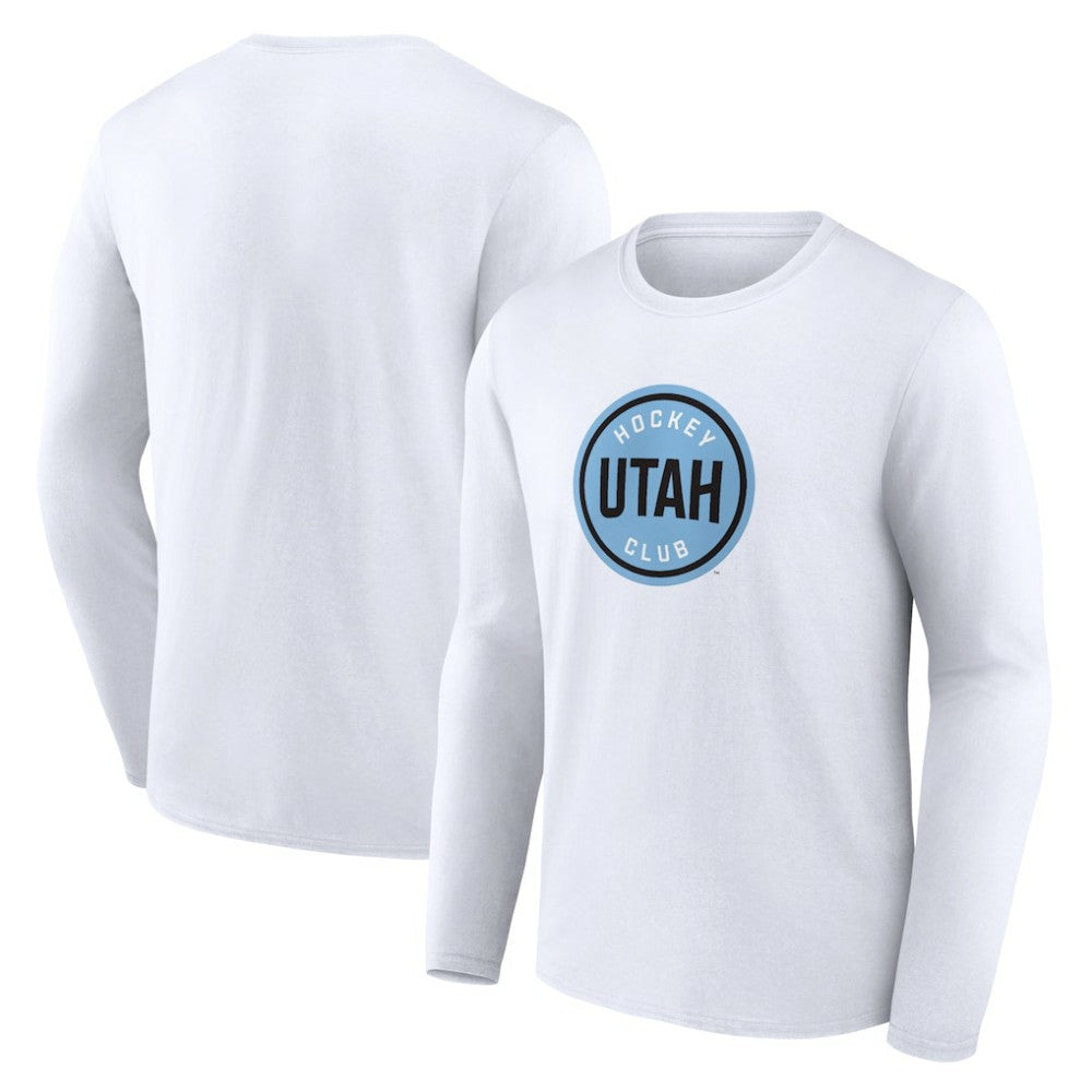 Utah Mammoth Fanatics Draft Logo Long Sleeve T-Shirt - White - NHL 201875547