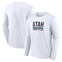 Utah Mammoth Fanatics Secondary Logo Long Sleeve T-Shirt - White - NHL 201875550