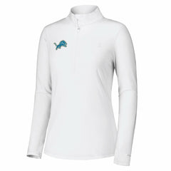 Detroit Lions Women's Sport Playa Vista IslandZone Quarter-Zip Jacket White