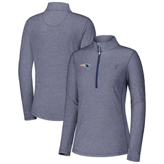 New England Patriots Women's Sport Playa Vista IslandZone Quarter-Zip Jacket Navy