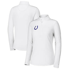 Indianapolis Colts Women's Sport Playa Vista IslandZone Quarter-Zip Jacket White