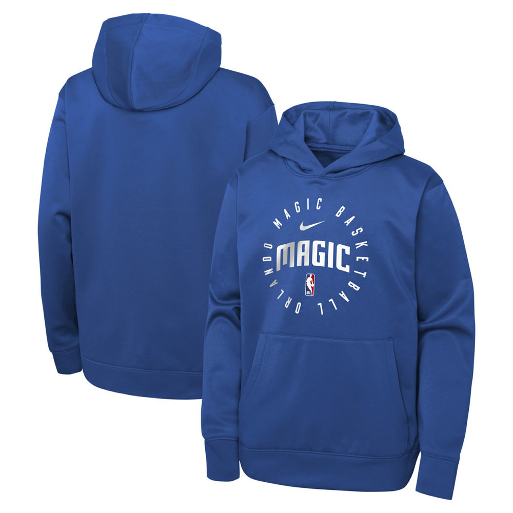 Orlando Magic Youth Performance Practice Spotlight Pullover Hoodie Blue | Nike for sale