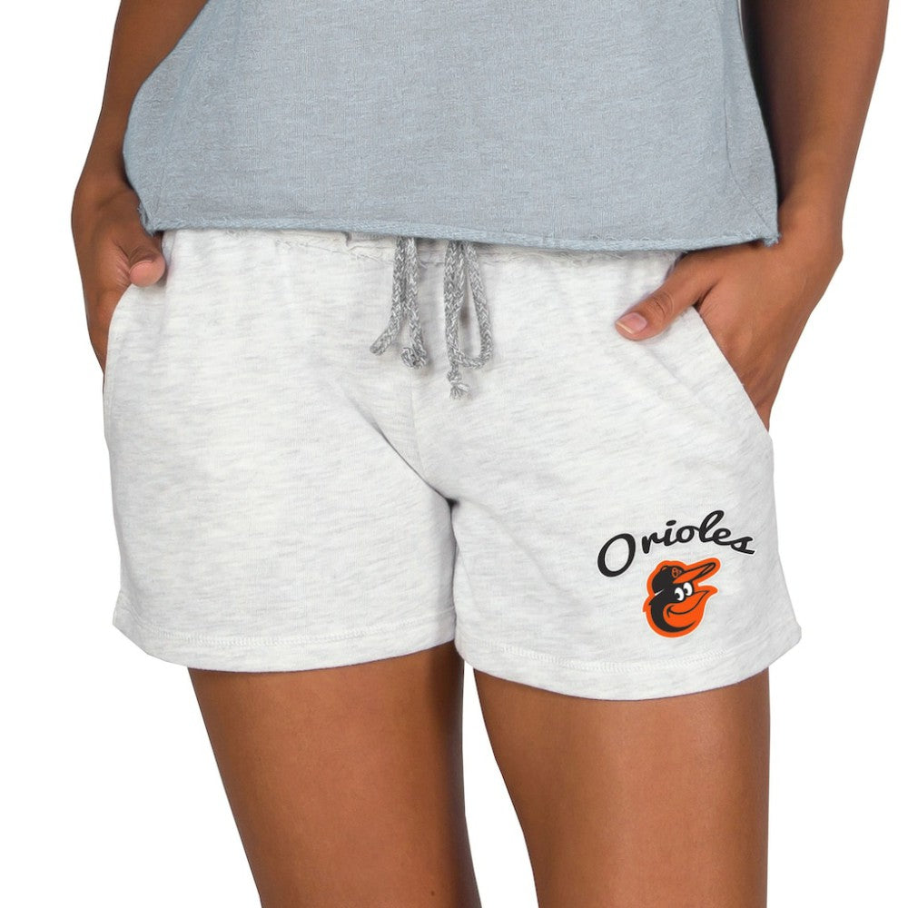 Baltimore Orioles Concepts Sport Women's Mainstream French Terry Tri-Blend Shorts - Ash - MLB Online
