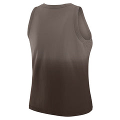 Cleveland Browns WEAR by Erin Andrews x Gracie Hunt Women's Ombre Tank Top Brown