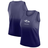 Baltimore Ravens WEAR by Erin Andrews x Gracie Hunt Women's Ombre Tank Top Purple