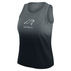 Carolina Panthers WEAR by Erin Andrews x Gracie Hunt Women's Ombre Tank Top Black