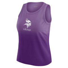 Minnesota Vikings WEAR by Erin Andrews x Gracie Hunt Women's Ombre Tank Top Purple