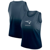 New England Patriots WEAR by Erin Andrews x Gracie Hunt Women's Ombre Tank Top Navy