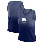 New York Giants WEAR by Erin Andrews x Gracie Hunt Women's Ombre Tank Top Navy