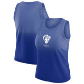 Los Angeles Rams WEAR by Erin Andrews x Gracie Hunt Women's Ombre Tank Top Royal